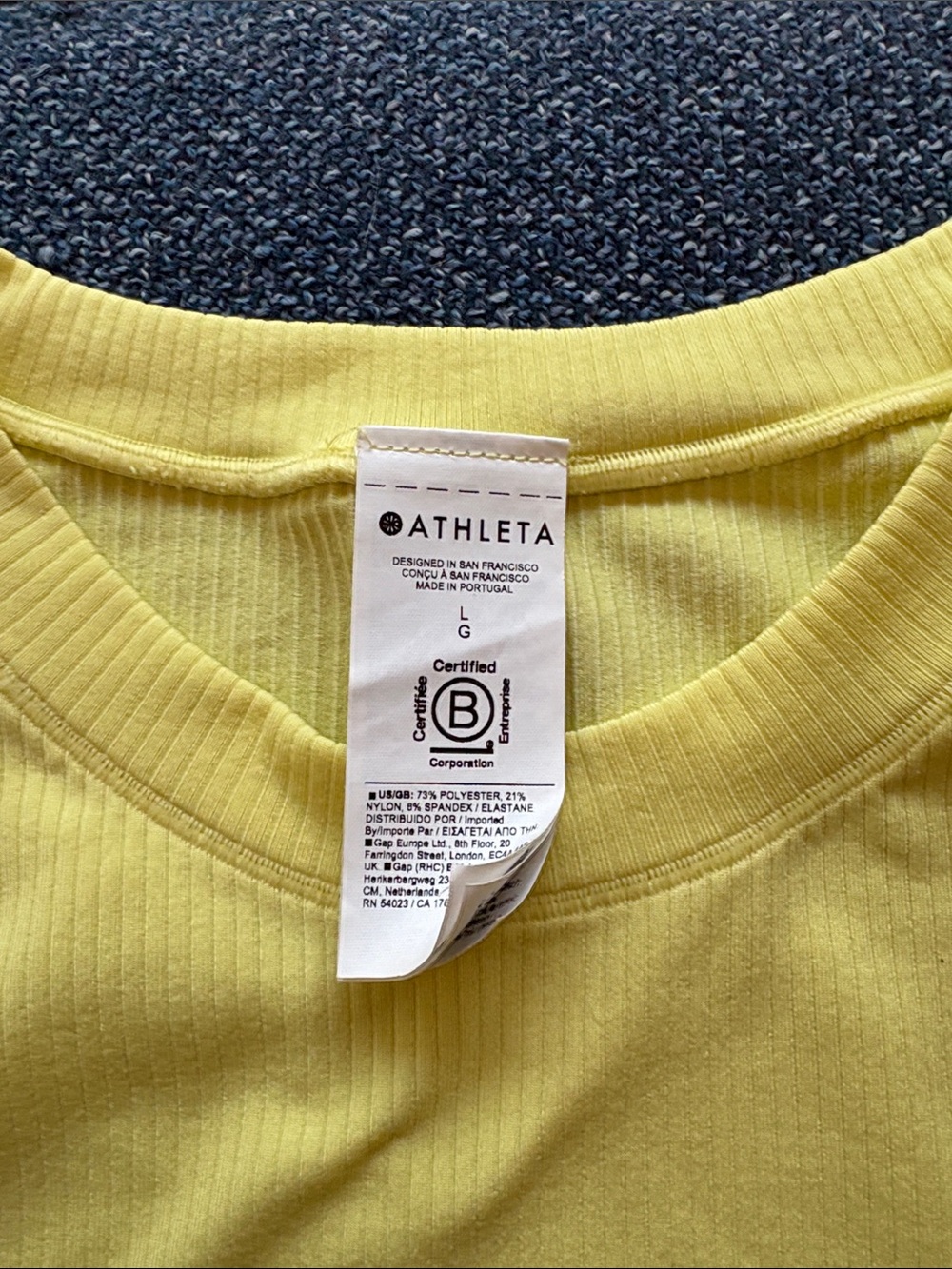 NWOT Athleta:  Renew Seamless Muscle Tank, Large, Bright Yellow - Picture 8 of 10